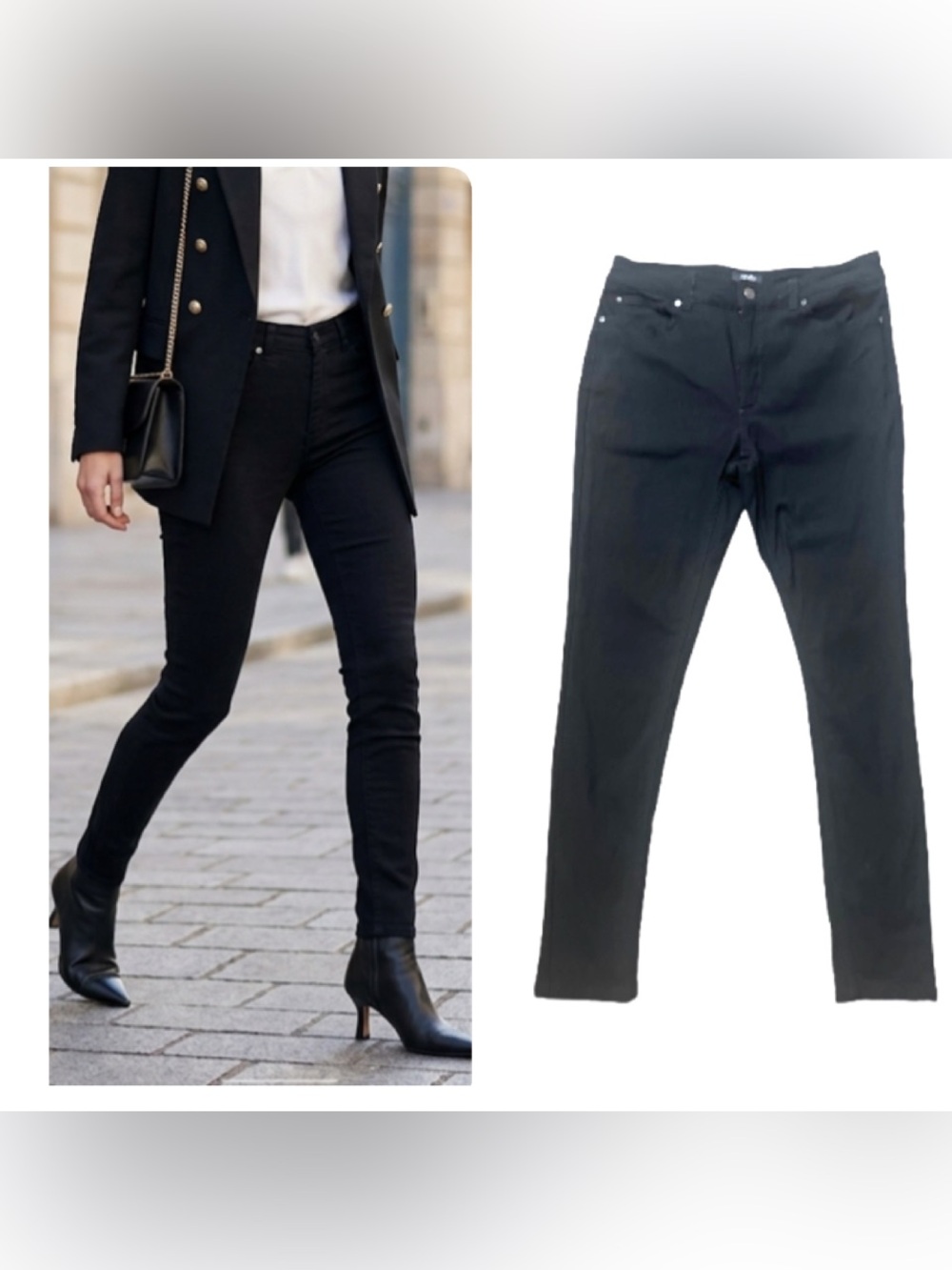 Jones New York Black Lexington Skinny Jeans -‎ Classic Slim Fit